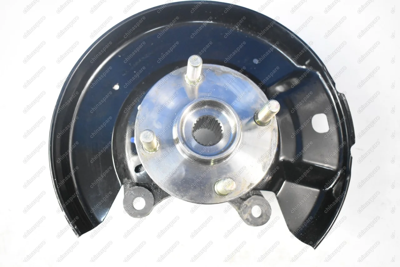 Кулак поворотный левый (в сборе со ступицей и тормозным щитом) Great Wall Florid, Coolbear, Hover M2, Hover M4