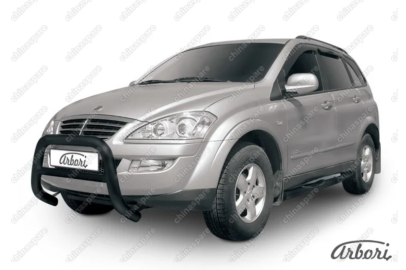 AFZDASYK02B Кенгурятник низкий d76 Arbori черн. для SSANGYONG Kyron 2007-2015