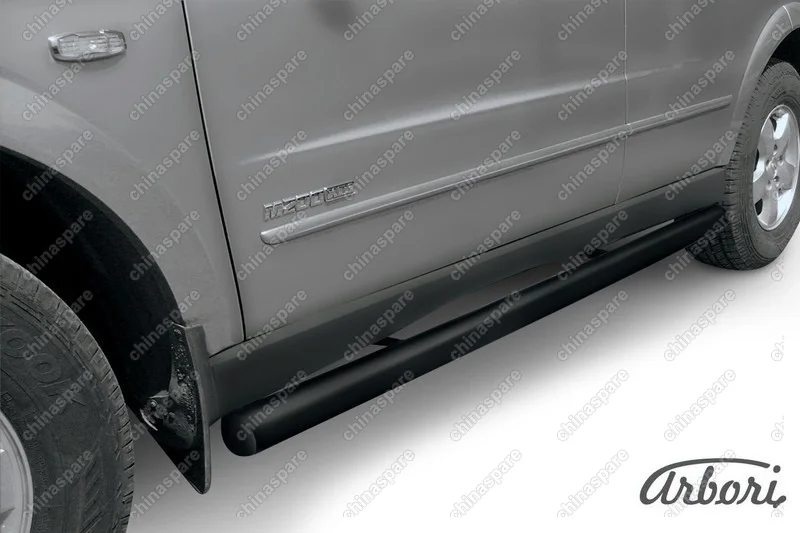 AFZDASYK13B Защита порогов d76 труба Arbori черн. для SSANGYONG Kyron 2007-2015