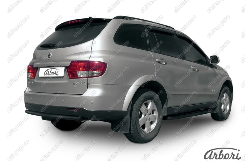 AFZDASYK15B Защита заднего бампера d57 Arbori черн. для SSANGYONG Kyron 2007-2015