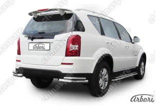 AFZDASSRN10 Уголки d76+d42 двойные Arbori нерж. сталь для SsangYong REXTON 2013-2017