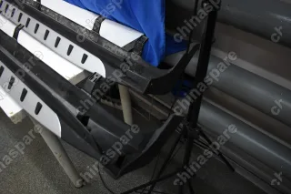 Накладки порогов наружные (без креплений) Kia Sorento (XM) 2009- (Уценка)