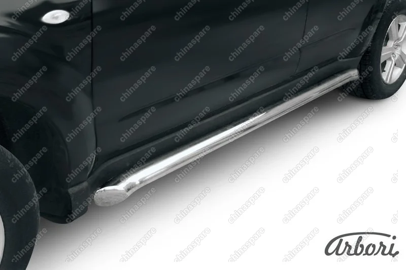 AFZDASF15 Защита порогов d76 труба Arbori нерж. сталь для Subaru FORESTER 2008-2013