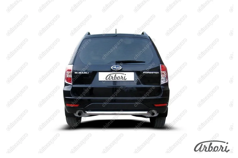 AFZDASF18 Защита заднего бампера d57 Arbori нерж. сталь для Subaru FORESTER 2008-2013