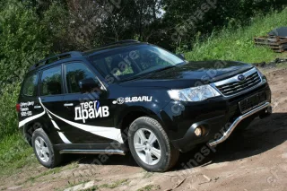 SUFR590689 Защита передняя нижняя d 60 "Subaru Forester" 2008- (за искл. версии STI), SUFR.59.0689