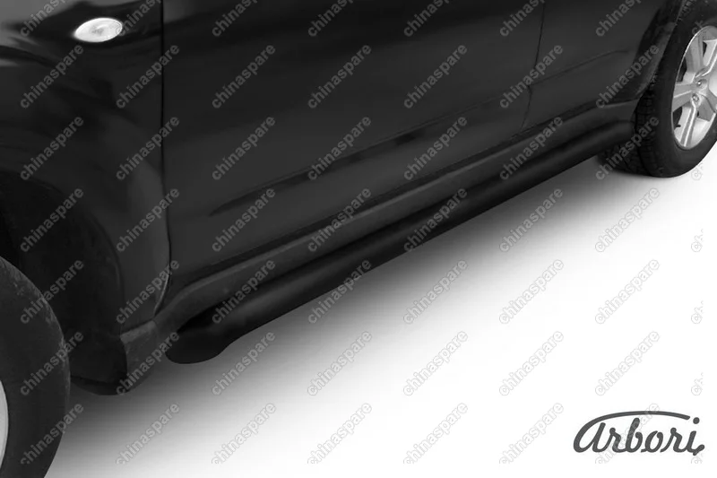 AFZDASF15B Защита порогов d76 труба Arbori черн. для Subaru FORESTER 2008-2013
