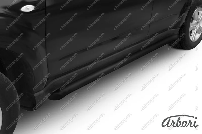 AFZDASF16B Защита порогов d57 труба Arbori черн. для Subaru FORESTER 2008-2013