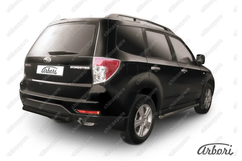 AFZDASF18B Защита заднего бампера d57 Arbori черн. для Subaru FORESTER 2008-2013