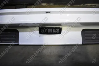 Пороги дополнительные (белые, с креплениями) Ssang Yong Action/Action Sports (уценка)