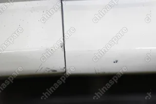 Пороги дополнительные (белые, с креплениями) Ssang Yong Action/Action Sports (уценка)