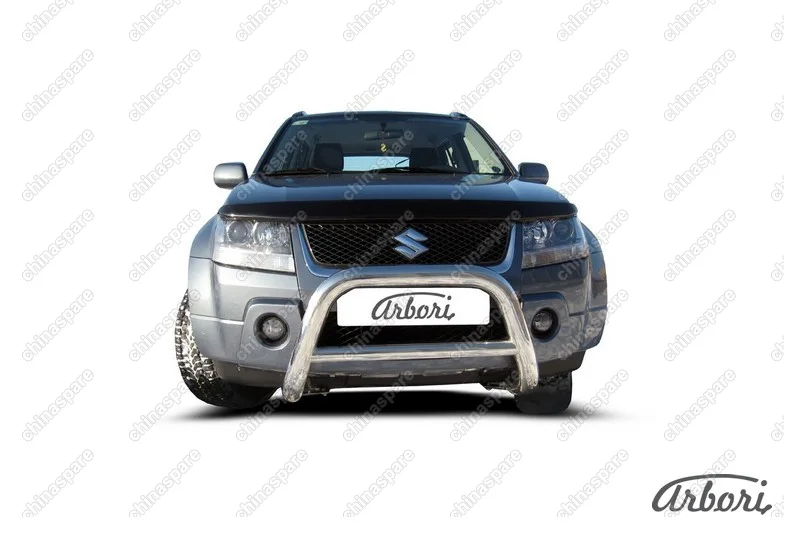 AFZDASGV0502 Кенгурятник d76 низкий Arbori нерж. сталь для Suzuki GRAND VITARA 5дв. 2005-2008