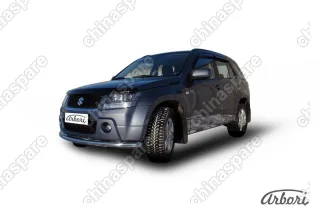 AFZDASGV0508 Защита переднего бампера d57 Arbori нерж. сталь для Suzuki GRAND VITARA 5дв. 2005-2008