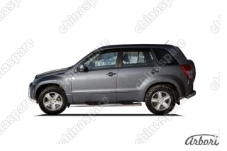 AFZDASGV0509 Защита порогов d76 с проступями Arbori нерж. сталь для Suzuki GRAND VITARA 5дв. 2005-2008