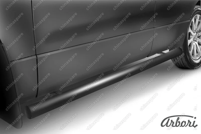 AFZDASGV0510B Защита порогов d76 труба Arbori черн. для Suzuki GRAND VITARA 5дв. 2005-2008