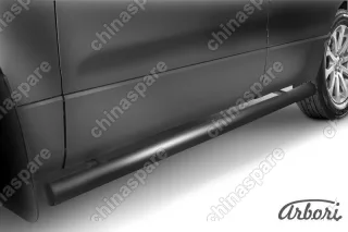 AFZDASGV0510B Защита порогов d76 труба Arbori черн. для Suzuki GRAND VITARA 5дв. 2005-2008