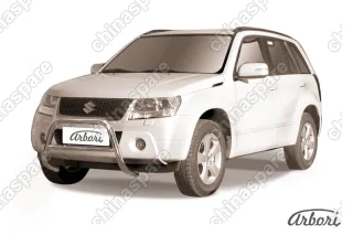 AFZDASGV0806 Кенгурятник d57 низкий  Arbori нерж. сталь для Suzuki GRAND VITARA 5дв. 2008-2012