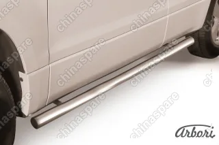 AFZDASGV0810 Защита порогов d76 труба Arbori нерж. сталь для Suzuki GRAND VITARA 5дв. 2008-2012