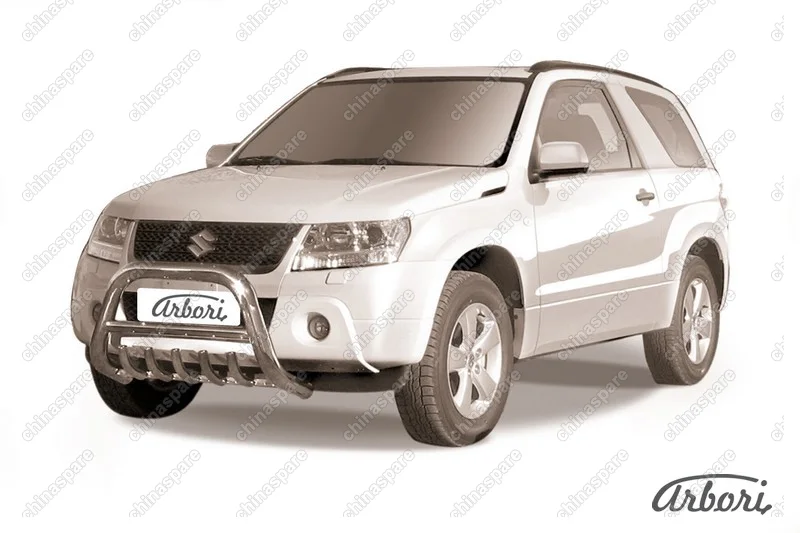 AFZDASGV3D0801 Защита передняя Arbori d76 низкая с защитой картера SUZUKI GRAND VITARA 3 doors 2008-2012