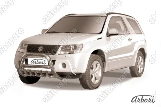 AFZDASGV3D0801 Защита передняя Arbori d76 низкая с защитой картера SUZUKI GRAND VITARA 3 doors 2008-2012