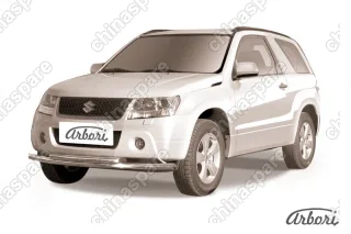 AFZDASGV3D0808 Защита переднего бампера Arbori d57+d57 двойная SUZUKI GRAND VITARA 3 doors 2008-2012
