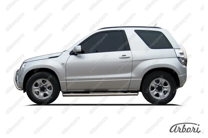 AFZDASGV3D0810 Защита штатных порогов Arbori d76 труба SUZUKI GRAND VITARA 3 doors 2008-2012