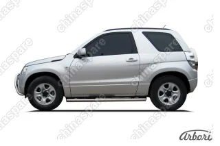 AFZDASGV3D0810 Защита штатных порогов Arbori d76 труба SUZUKI GRAND VITARA 3 doors 2008-2012