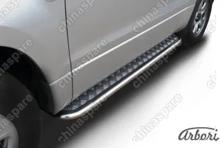 AFZDASGV3D0812 Защита штатных порогов Arbori d42 с листом SUZUKI GRAND VITARA 3 doors 2008-2012