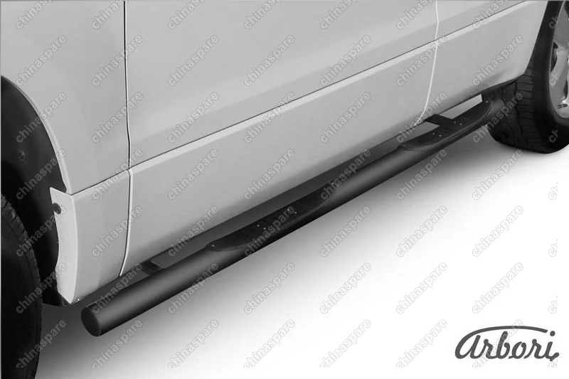 AFZDASGV0809B Защита порогов d76 с проступями Arbori черн. для Suzuki GRAND VITARA 5дв. 2008-2012