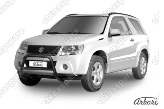 AFZDASGV3D0806B Кенгурятник d57 низкий  Arbori черн. для Suzuki GRAND VITARA 3дв. 2008-2012
