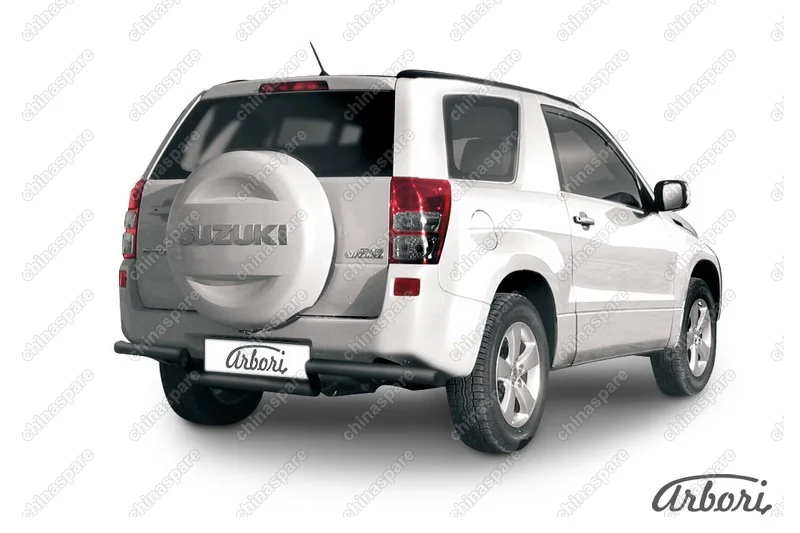 AFZDASGV3D0814B Защита заднего бампера d57 "волна" Arbori черн. для Suzuki GRAND VITARA 3дв. 2008-2012