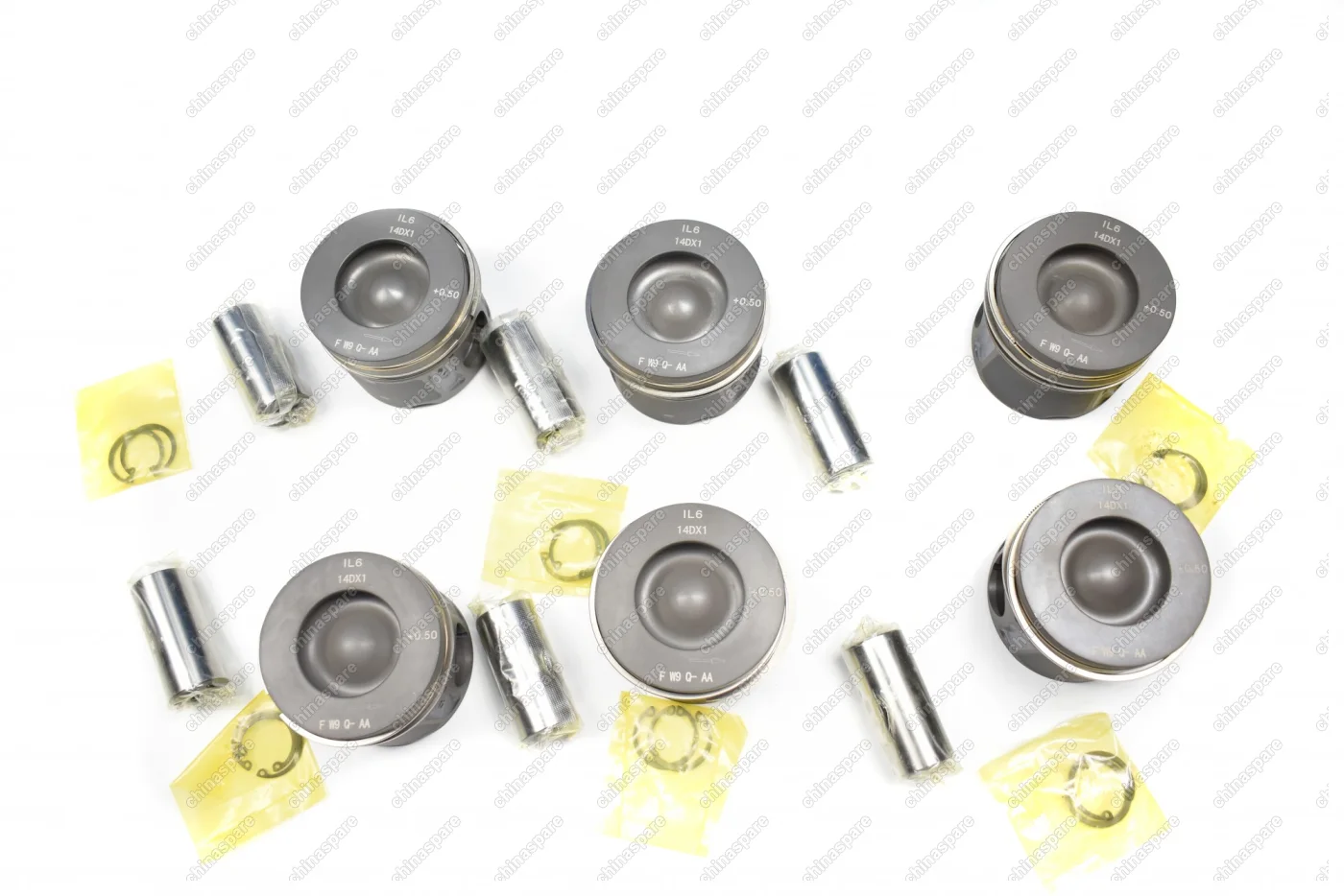 Поршни с кольцами и пальцем (комплект) +0,50 (R2) Land Rover 306DT 3,0 V6 Diesel