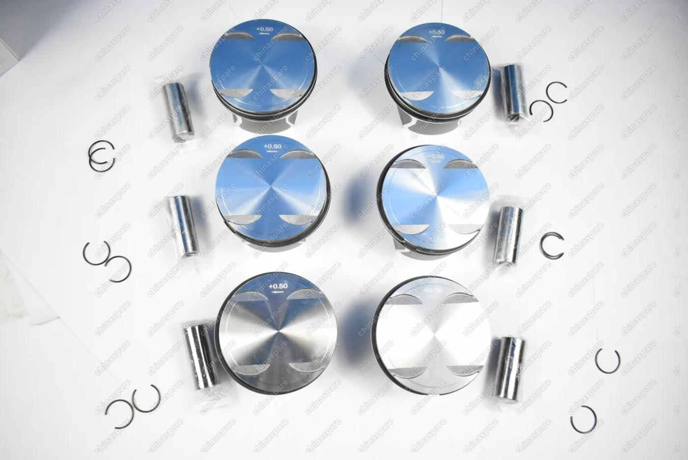 Поршни c кольцами и пальцем (комплект) +0,50 (R2) Mercedes-Benz M272.965 3,5L V6