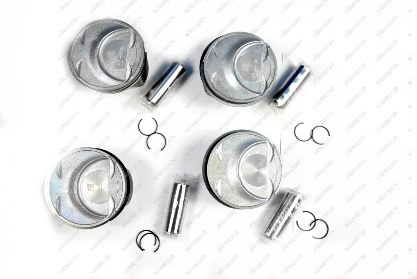 Поршни c кольцами и пальцем (комплект) +0,00 (STD) Hyundai G4KH 2,0L