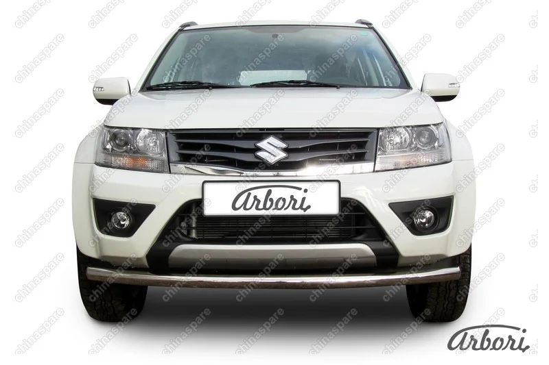 AFZDASGV1202 Защита переднего бампера d57 Arbori нерж. сталь для Suzuki GRAND VITARA 5дв. 2012-2015
