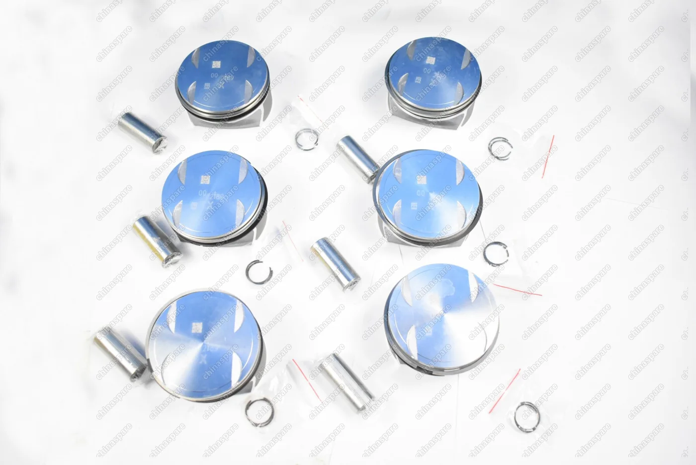 Поршни c кольцами и пальцем (комплект) +0,00 (STD) Mercedes-Benz M272.965 3,5L V6