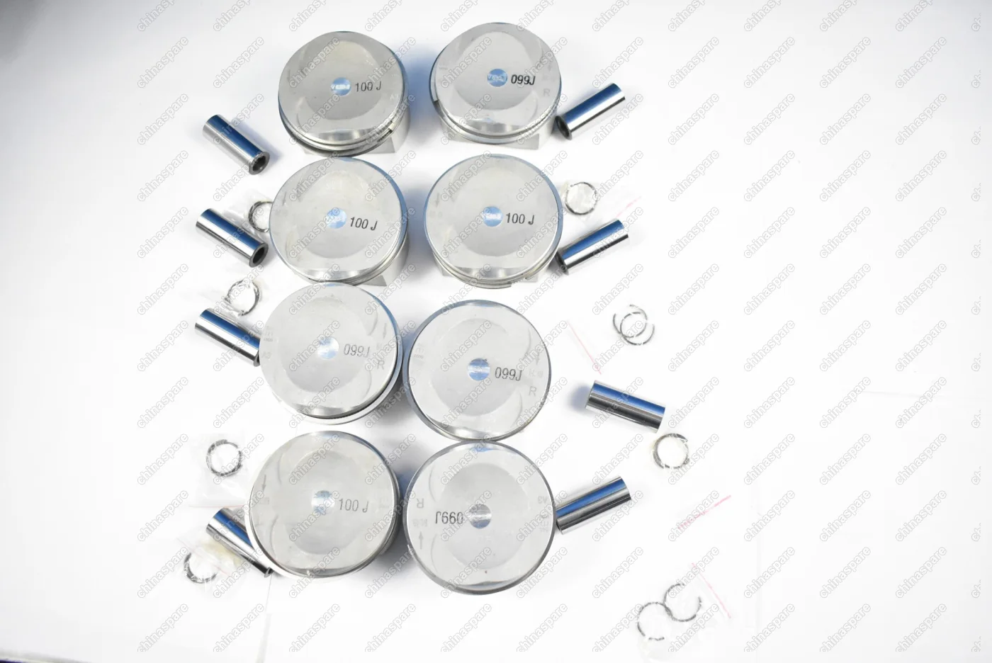 Поршни c кольцами и пальцем (комплект) +0,00 (STD) VAG 4,2L BAR V8