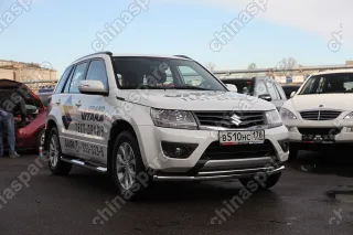 SZGV481602 Защита переднего бампера труба d60/42 двойная,Suzuki Grand Vitara 5D 2012-, SZGV.48.1602