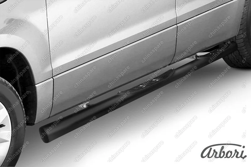 AFZDASGV1204B Защита порогов d76 с проступями Arbori черн. для Suzuki GRAND VITARA 5дв. 2012-2015