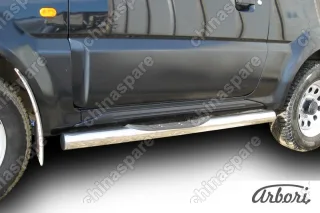 AFZDASJ05 Защита порогов d76 с проступями Arbori нерж. сталь для Suzuki JIMNY 1998-2005