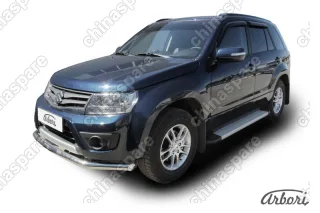 AFZDAALSSX402 Комплект алюминиевых порогов Arbori Optima Silver 1700 для SUZUKI SX4 2014-нв