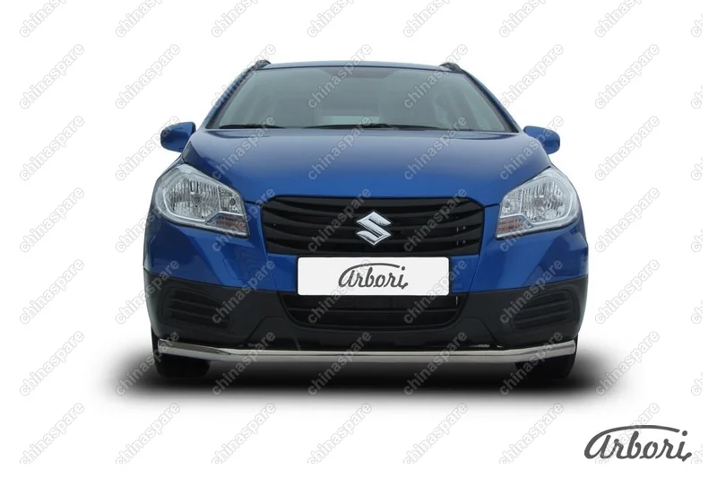 AFZDASSX41403 Защита переднего бампера d57 Arbori нерж. сталь для Suzuki SX4 2014-нв