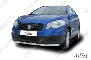 AFZDASSX41403 Защита переднего бампера d57 Arbori нерж. сталь для Suzuki SX4 2014-нв