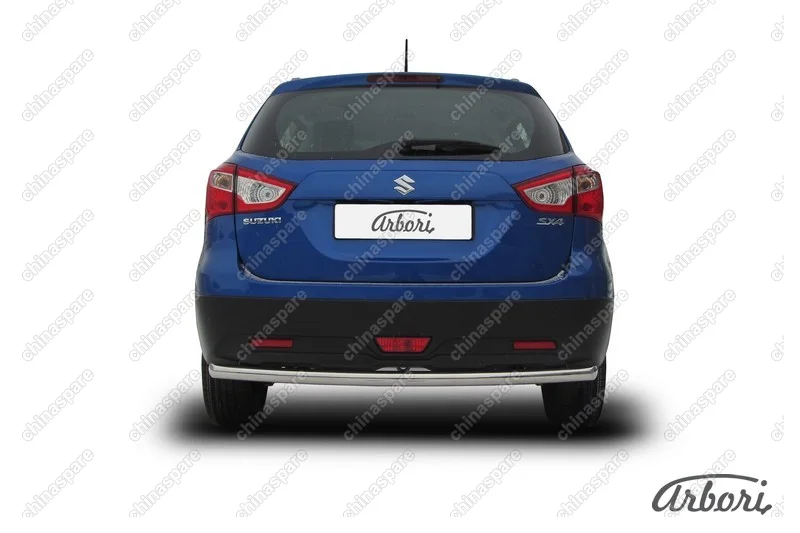 AFZDASSX41408 Защита заднего бампера d57 Arbori нерж. сталь для Suzuki SX4 2014-нв