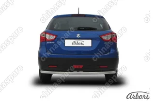 AFZDASSX41408 Защита заднего бампера d57 Arbori нерж. сталь для Suzuki SX4 2014-нв