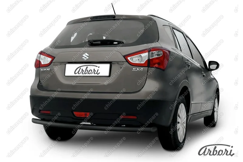 AFZDASSX41408B Защита заднего бампера d57 Arbori черн. для Suzuki SX4 2014-нв