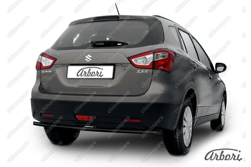 AFZDASSX41409B Защита заднего бампера d42 Arbori черн. для Suzuki SX4 2014-нв