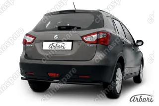 AFZDASSX41409B Защита заднего бампера d42 Arbori черн. для Suzuki SX4 2014-нв