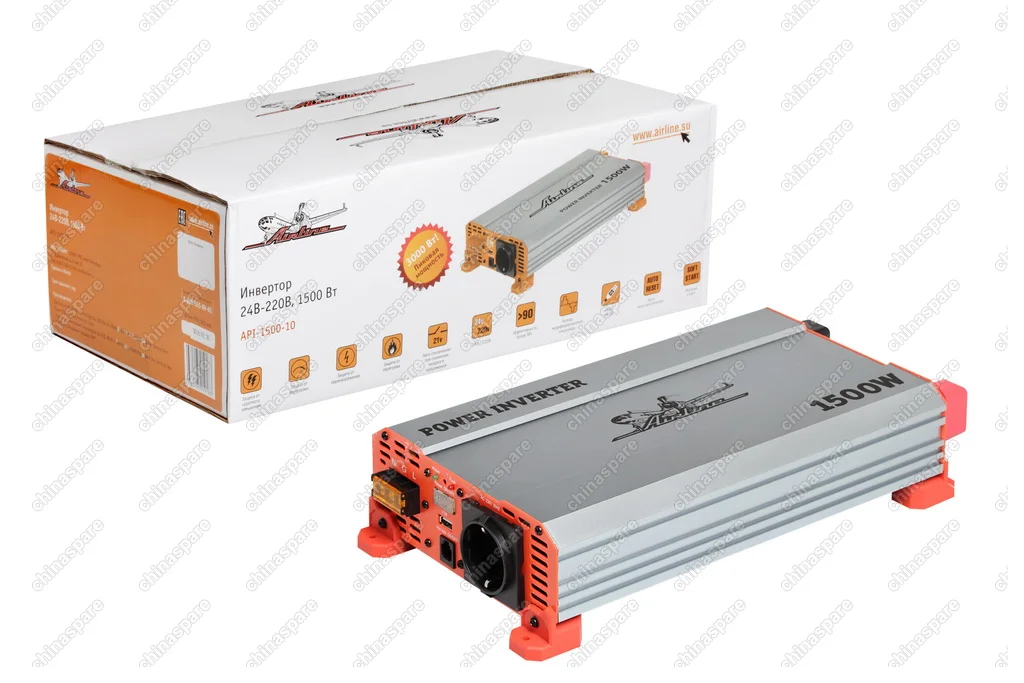 API-1500-10 Инвертор 24В-220В, 1500 Вт