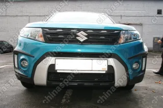 1510615151 Сетка на бампер внешняя для SUZUKI Vitara 2015->, 2 шт., черн., 15 мм, с декоративной накладкой на передний бампер