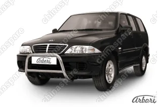 Кенгурятник d57 низкий  Arbori нерж. сталь для Тагаз ROAD Partner 2008-2011